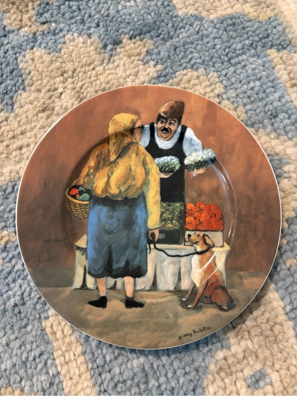 Tuscan Storefronts by Guy Buffet, Serving dish and plates